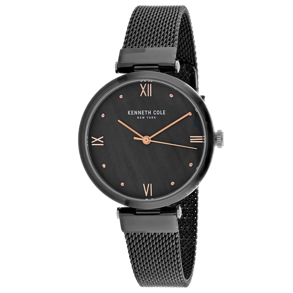 Shop Kenneth Cole Women S Classic Black Mother Of Pearl Dial Watch Kc50258006 On Sale Overstock 27107717