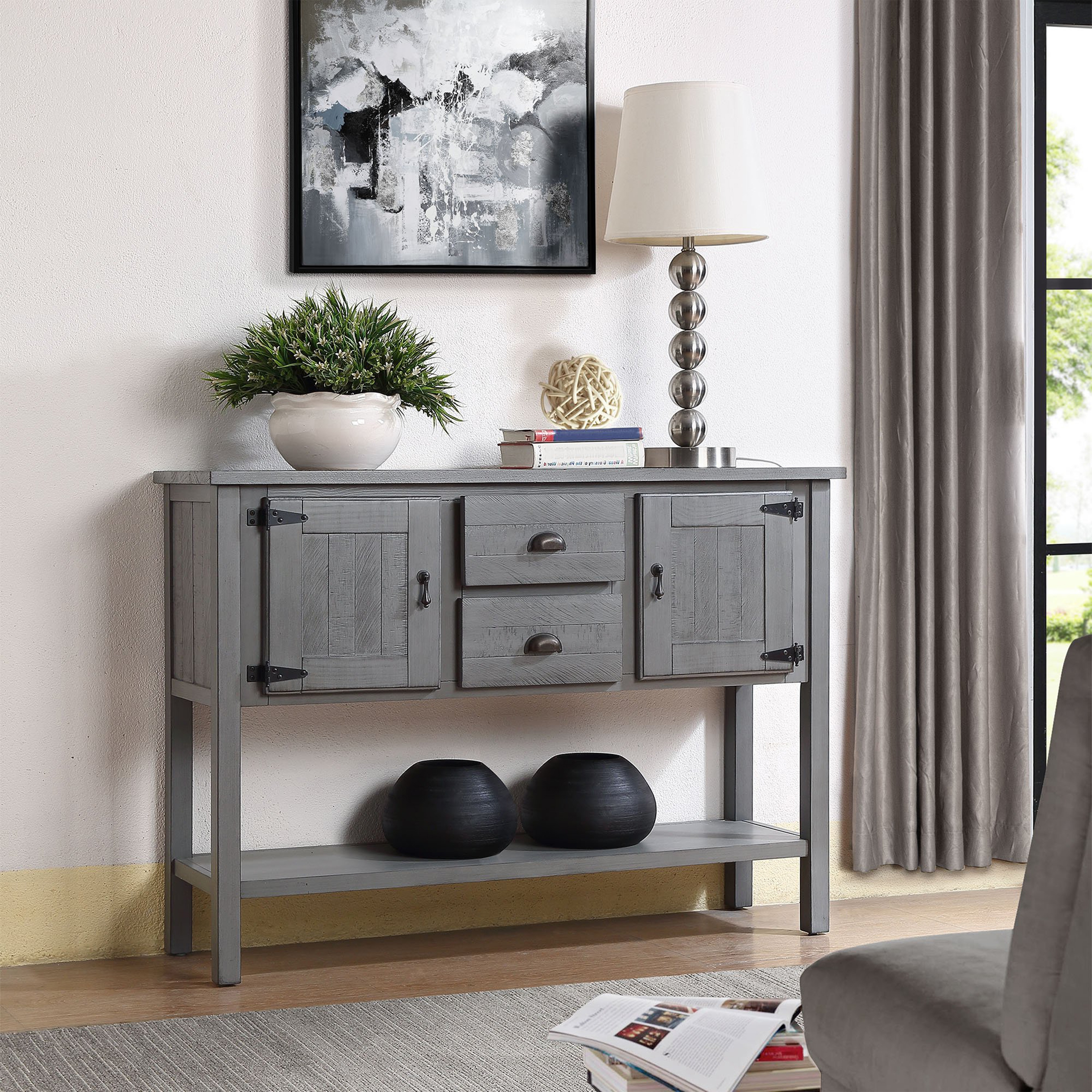 Solid wood buffet server deals