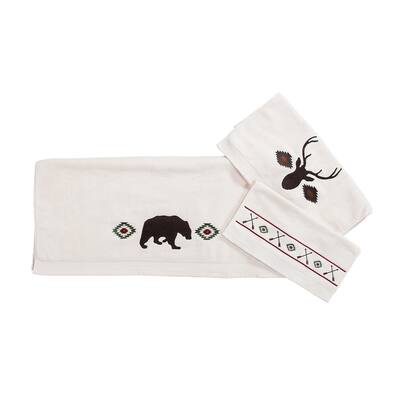 Paseo Road by Hiend Accents Aztec Bear Towel Set, 3PC