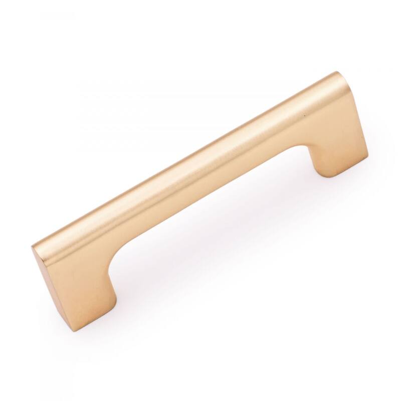 RK International Hampton 3-3/4 Inch Center to Center Handle Cabinet - Satin Gold