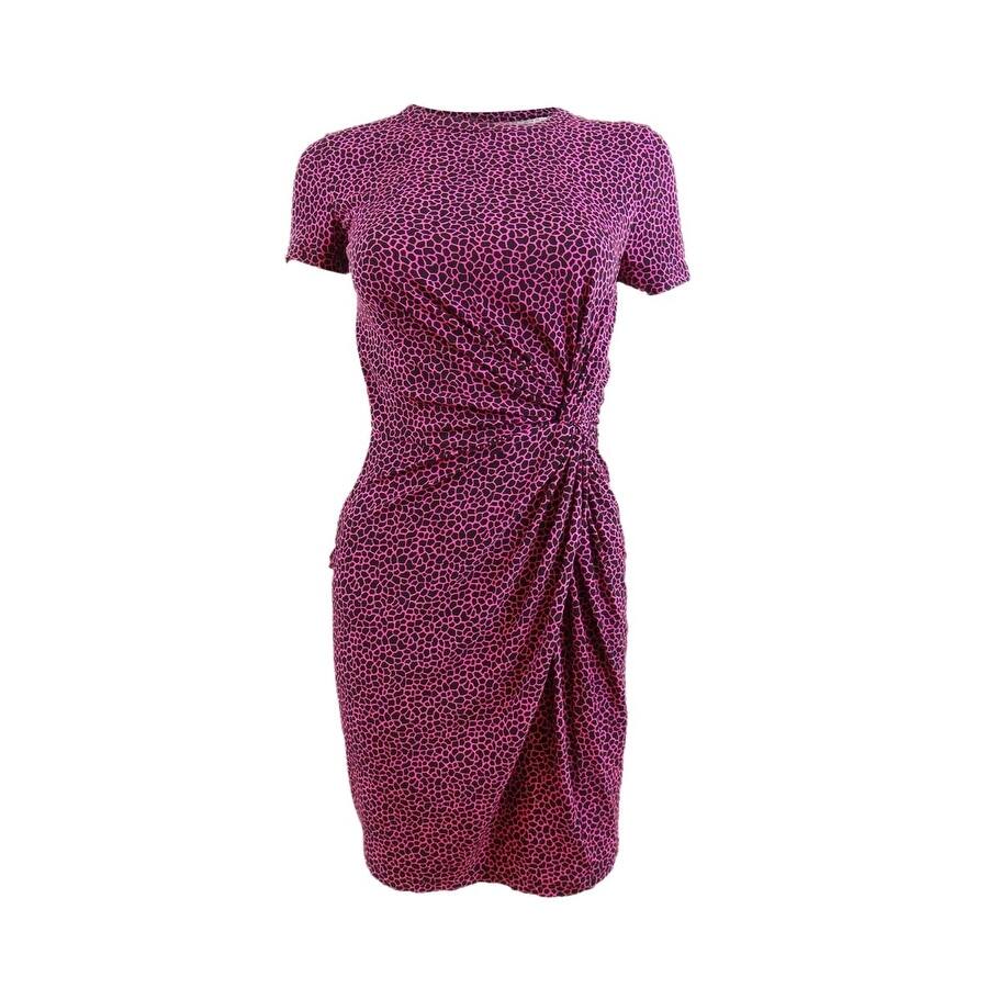 MICHAEL Michael Kors Women's Side-Twist Mini Dress (XXS, Cerise)