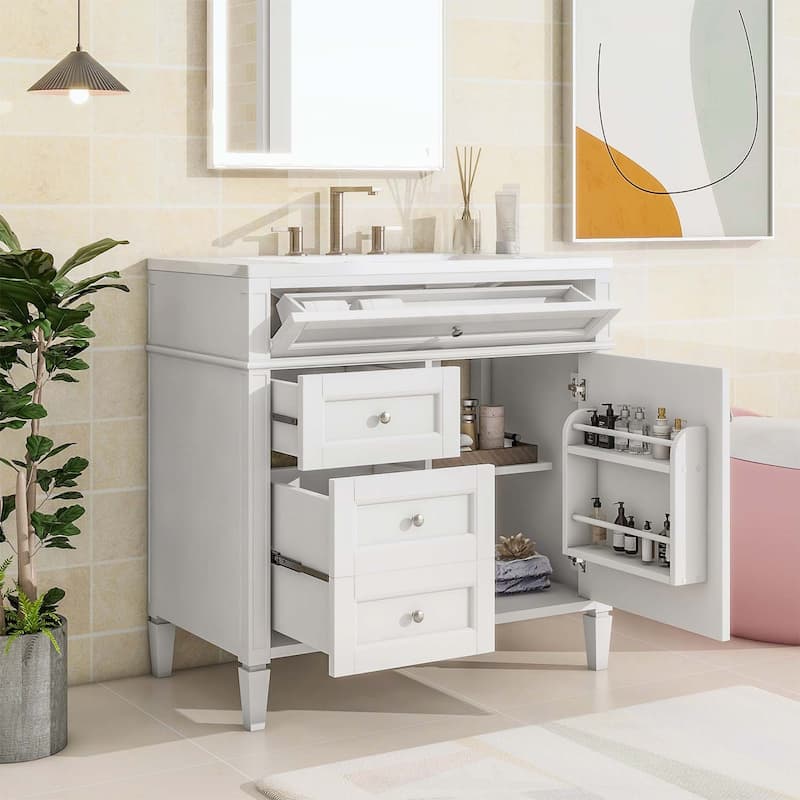 36'' Bathroom Vanity with Top Sink