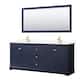 Option Dark Blue / Giotto Quartz Top / Brushed Gold