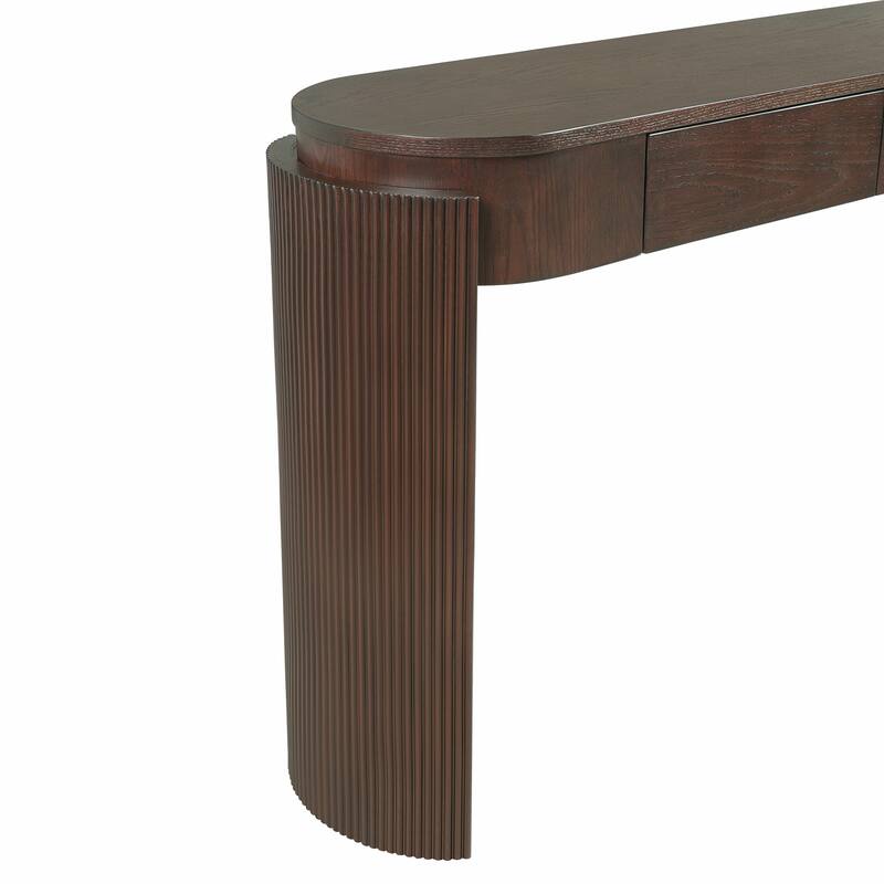 Entryway Table with Natural Wood Grain Finish