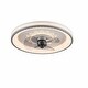 preview thumbnail 9 of 8, Modern Round Dimmable Invisible Blades Ceiling Fan with Lights - 18" 18" - White