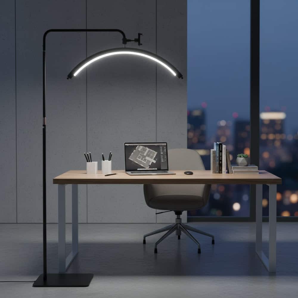 Minimal 74 inch Reading Floor Lamp