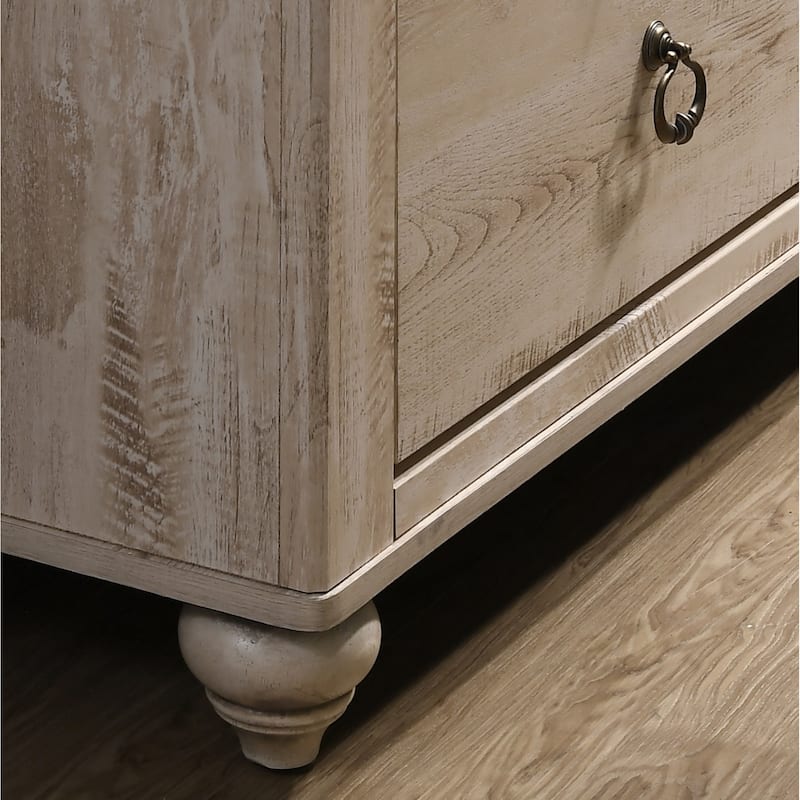 Roundhill Furniture Imerland Contemporary White Wash Finish 7-drawer Dresser