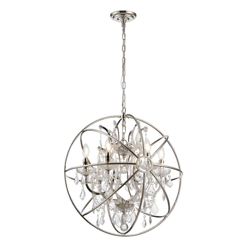 24" Light Orbed Candelabra Chandelier Pendant Rustic Lamp Antique Atom