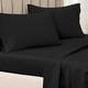 preview thumbnail 16 of 56, Superior Egyptian Cotton 650 Thread Count Solid Pillowcase - Set of 2 King - Black