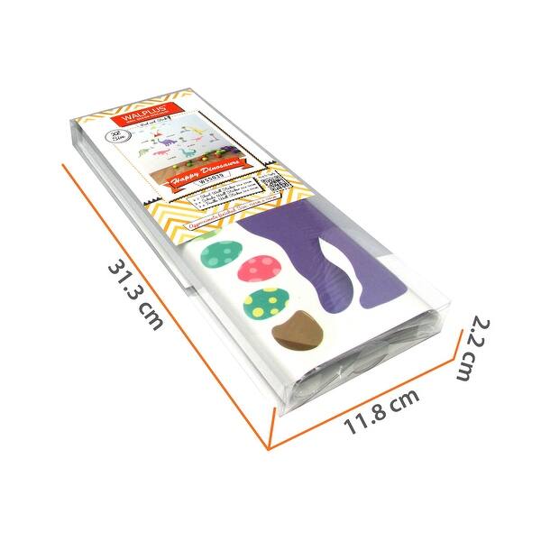 dimension image slide 0 of 3, Walplus Happy Dinosaurs Kids Children Wall Sticker Nursery Decor Decal