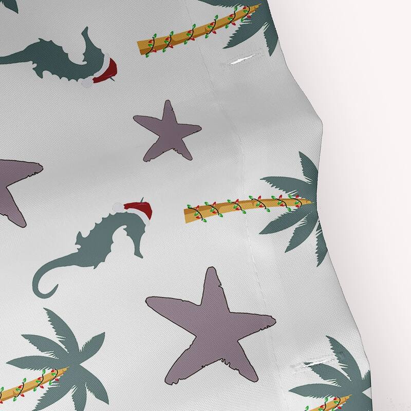 Christmas Beach Pattern Shower Curtain