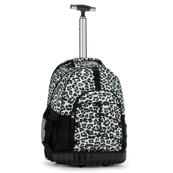 Kids Rolling Backpack for Girls Teen, 18 Inch Travel Roller Backpack with  Wheels School Bookbag, Daisy Black - Bed Bath & Beyond - 42714432