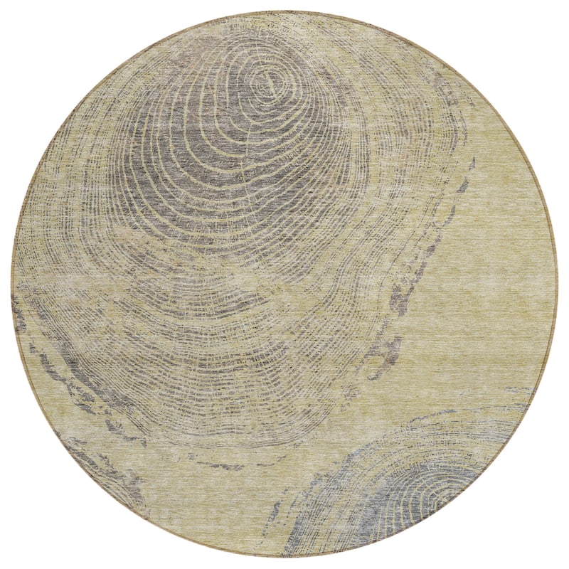 Machine Washable Indoor/ Outdoor Chantille Modern Tree Rug