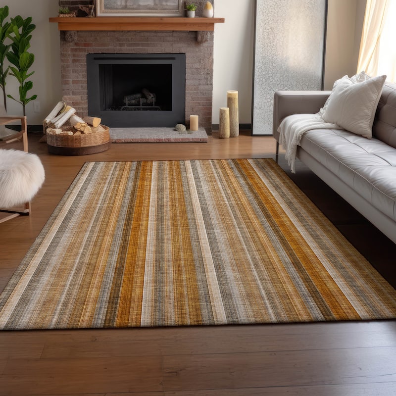 Premium Washable Super Soft Modern Stripes Mayfield Rug