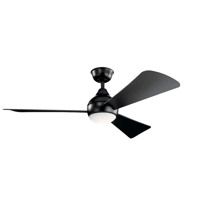 Kichler Lighting Sola 54-inch LED Ceiling Fan Satin Black