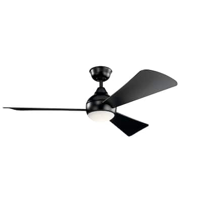 Kichler Lighting Sola 54-inch LED Ceiling Fan Satin Black