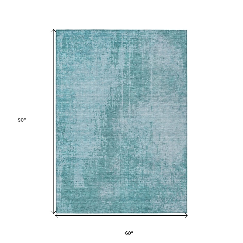HomeRoots Abstract Transitional Rectangle Outdoor Rug