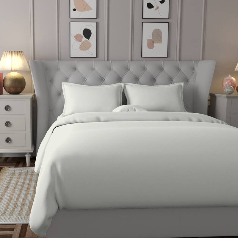 Purity Home Sateen 3 Piece Duvet Cover Set