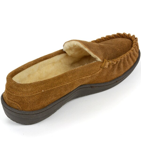 alpine swiss womens suede moccasin slippers