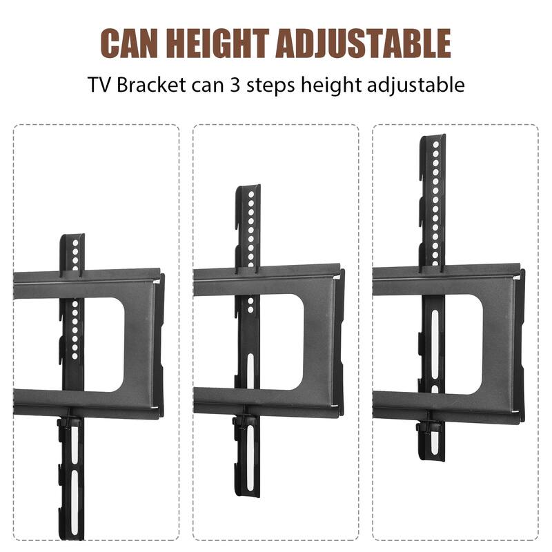 Wooden Storage TV Stand Height Adjustable Universal Swivel Entertainment Center With Mount TV Stand