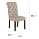 preview thumbnail 5 of 16, Roundhill Furniture Leviton Solid Wood Tufted Dining Chair (Set of 2)