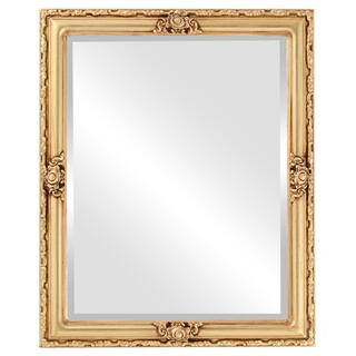 Jefferson Framed Rectangle Mirror in Antique Gold Leaf