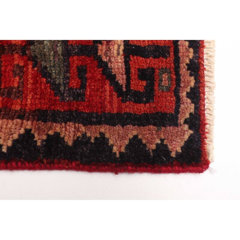 ECARPETGALLERY Hand-knotted Melis Vintage Red Wool Rug - 4'7 x 5'11