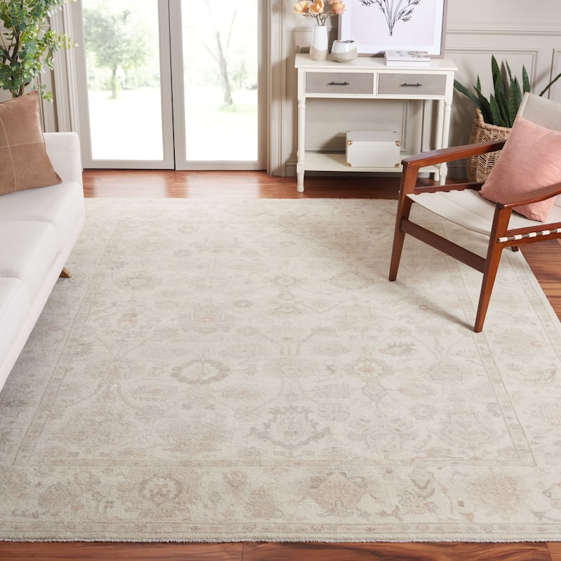 SAFAVIEH Couture Hand-Knotted Oushak Marg Traditional Wool Rug