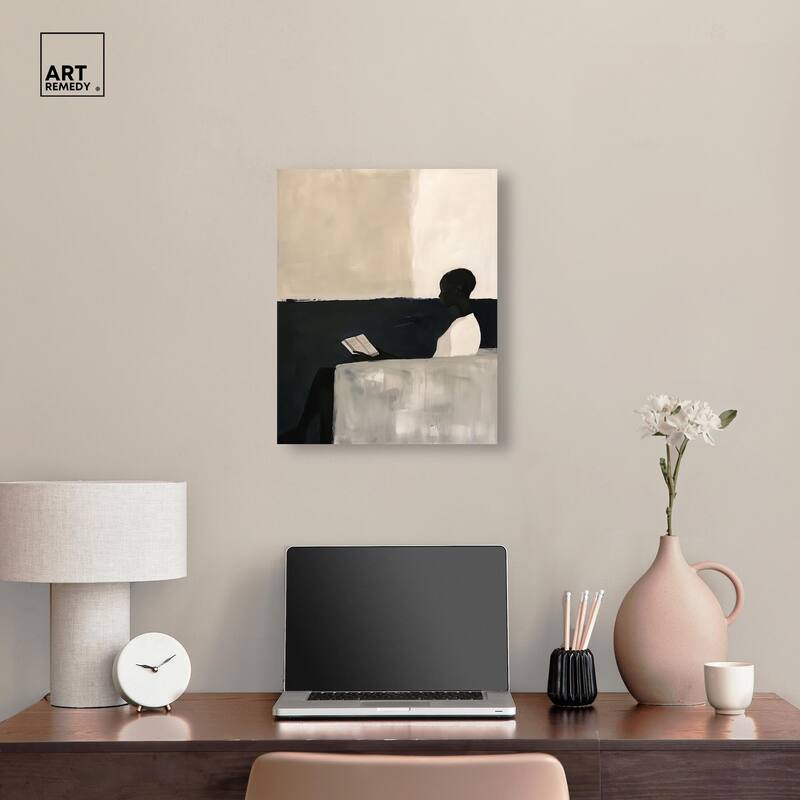 Void Reader III Canvas by Art Remedy, Gallery Wrapped