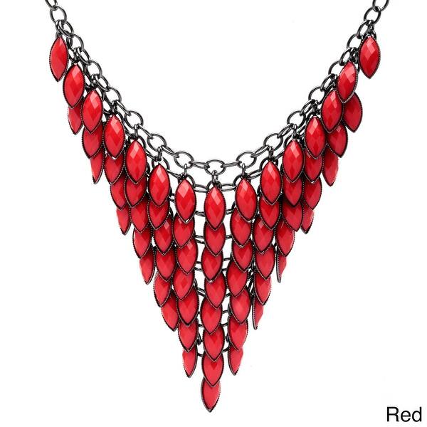 slide 1 of 30, Alexa Starr Colored Lucite Bib Necklace