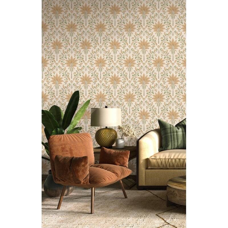 Ariara Palm Trellis Non-Pasted Wallpaper - Covers 56 Square Feet