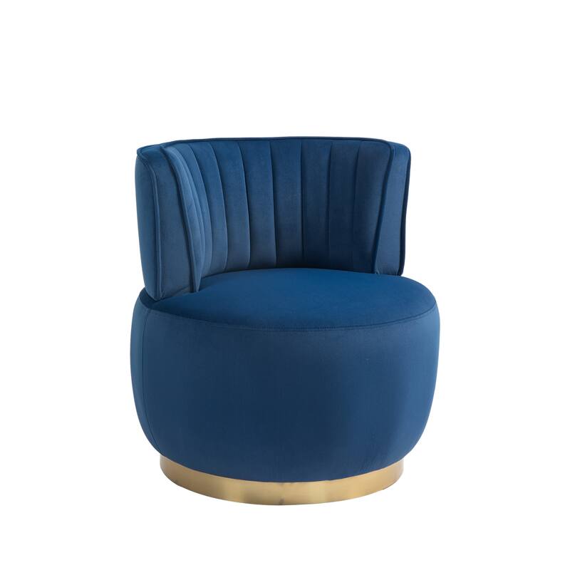 360 Degree Swivel Cuddle Barrel Sofa Chairs with Wide Upholstered