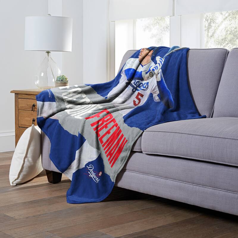 MLB Los Angeles Dodgers Player Silk Touch Throw Blanket