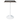 Verve Modern 24-Inch Square Bar-Height Table - White Pedestal Base MDF Top Seats 2-3 - Compact Dining High-Top Table