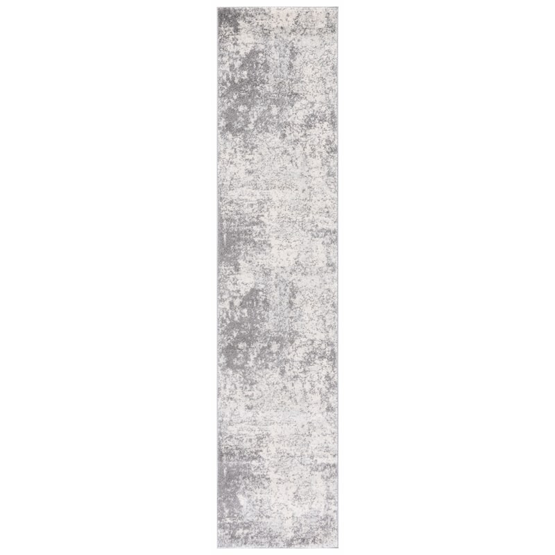 SAFAVIEH Tulum Milojka Bohemian & Eclectic Rug - 2' x 9' Runner - Ivory/Grey