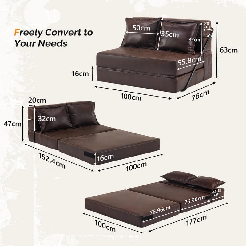 VINGLI 43'' W Single Sofa Bed