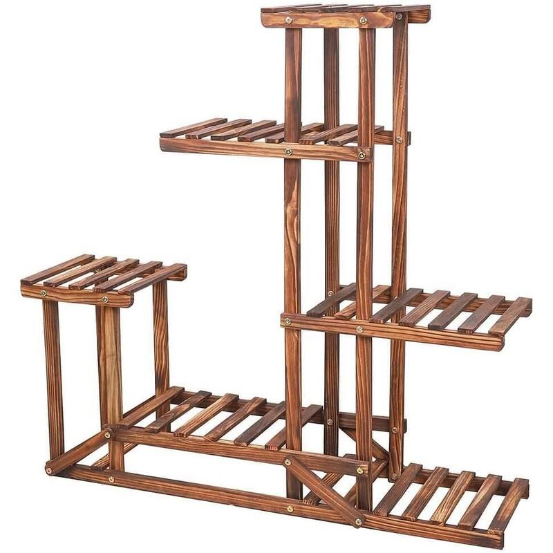 Large Wood Plant Stand Flower Pot Display Rack