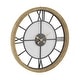 preview thumbnail 4 of 6, Brown Wooden Decorative Wall Clock - 40 x 4 x 40