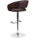 preview thumbnail 50 of 178, Vinyl Adjustable Height Barstool with Rounded Mid-Back