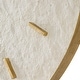 preview thumbnail 6 of 5, Framed Round Stone Wall Clock - 35.25" - Antique Gold Finish