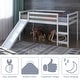 preview thumbnail 7 of 8, Gymax Twin Size Loft Bed with Slide Wood Low Sturdy Loft Bed Bedroom