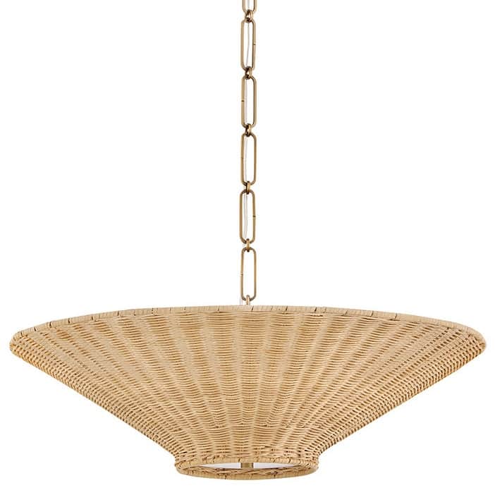 Hinkley Lighting 48457 Delia 4 Light 24" Wide LED Pendant with Wicker