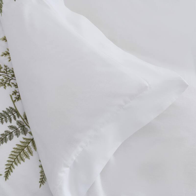 Martha By Martha Stewart Fern Garden Cotton Green Duvet Cover Set