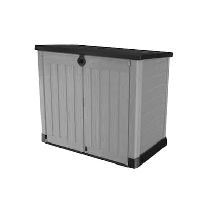 Keter Store It Out Ace Horizontal Resin Outdoor Storage Shed for Patio Furniture and Tools, Grey