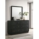 preview thumbnail 16 of 21, Cavelle 6-drawer Dresser and Mirror Black