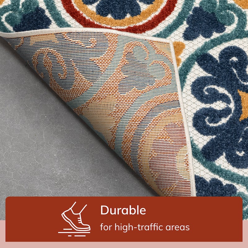 Well Woven Dorado Audun Modern Indoor Outdoor Geometric Area Rug