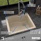 preview thumbnail 50 of 59, Karran Drop-In Quartz Composite 25 in. Single Bowl Kitchen Sink Kit