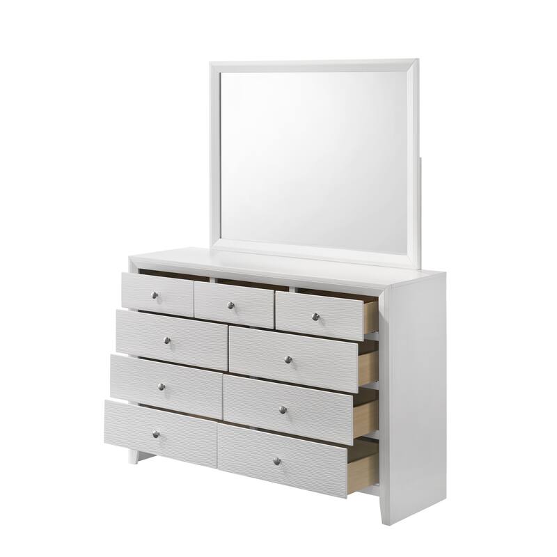 Idell White Sleigh Bed