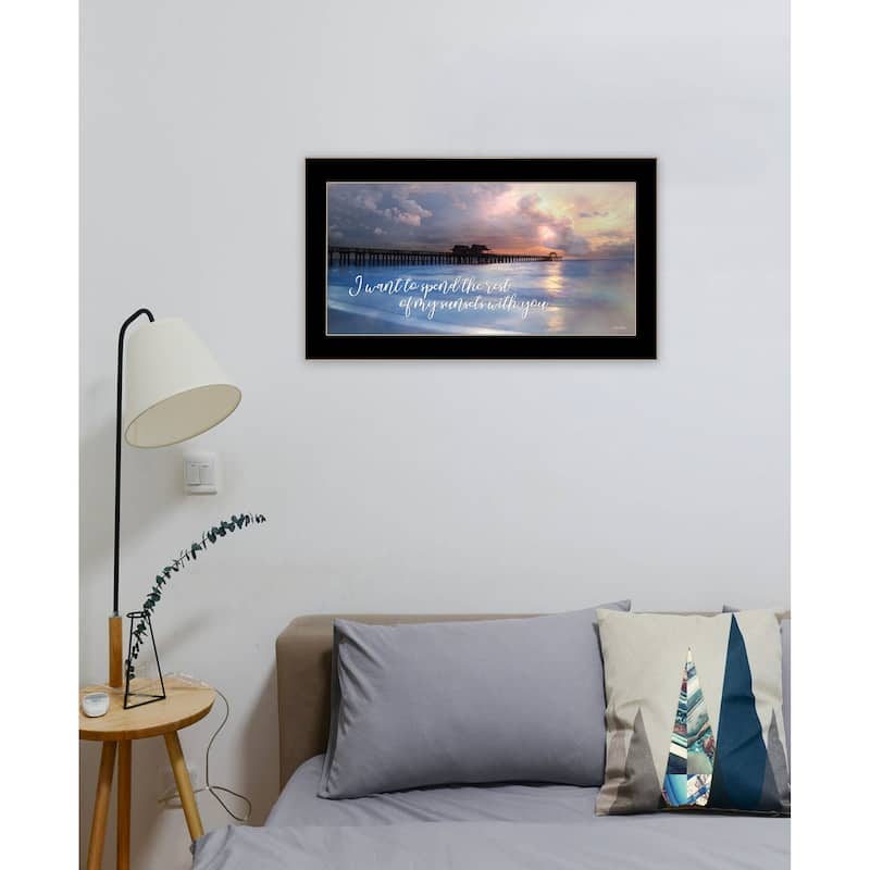 TrendyDecor4U "Rest of My Sunsets I" Framed Print Wall Art