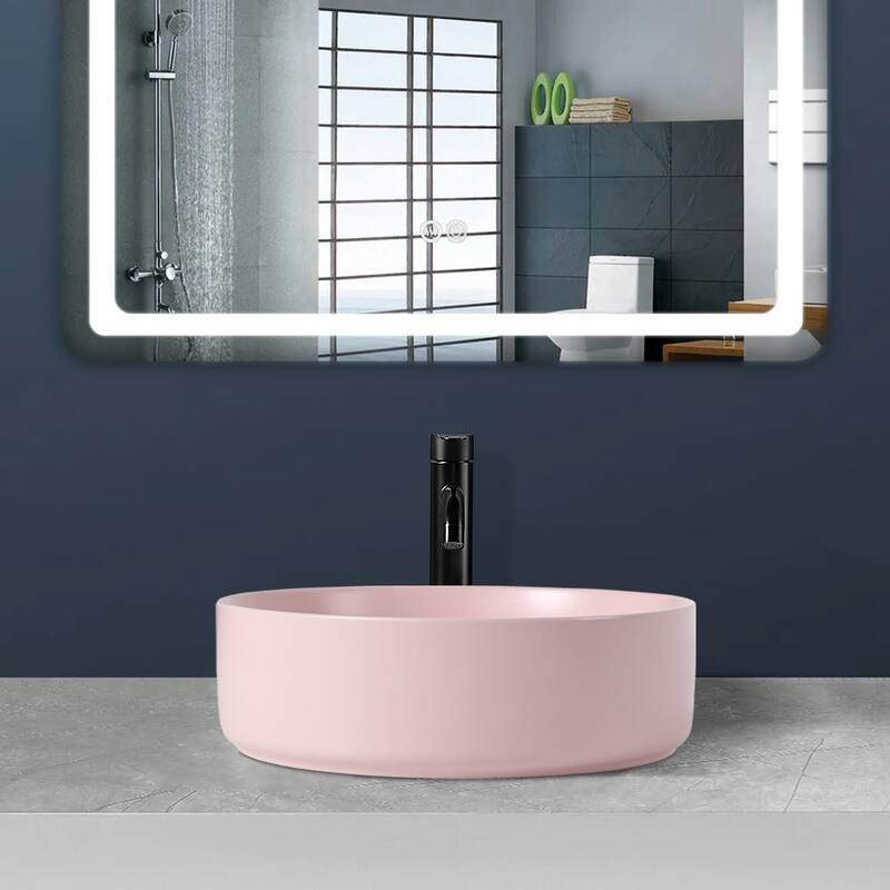 Topcraft Ceramic Countertop Art Basin Bathroom Sinks - 15.7"